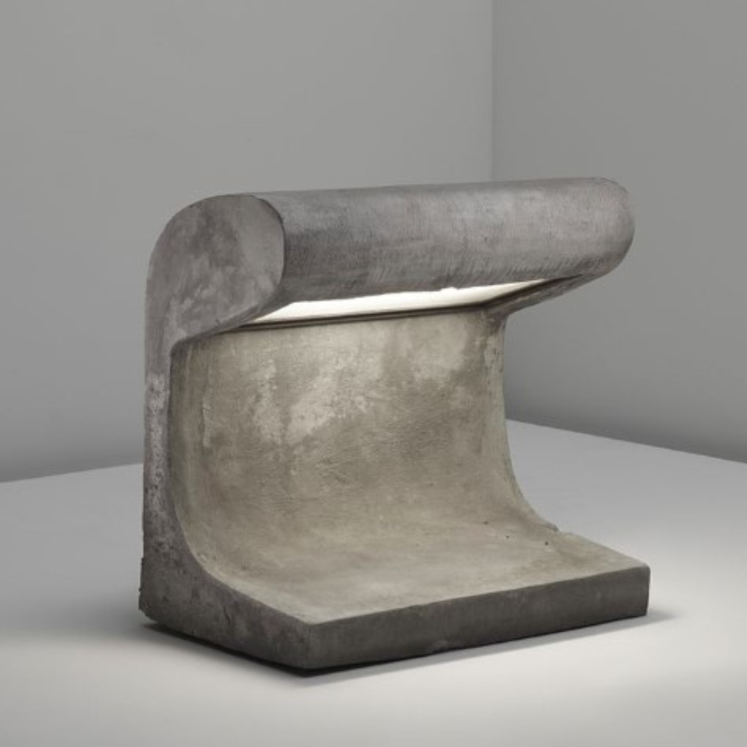 lámpara de hormigón Le Corbusier