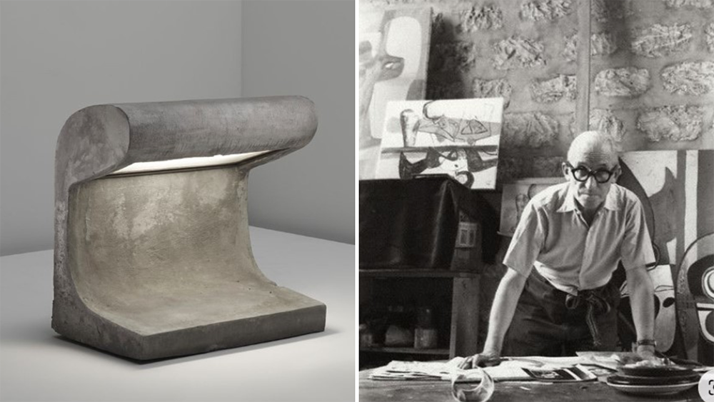 Funcionalidad, estética y materialidad, Borne Betón de Le Corbusier